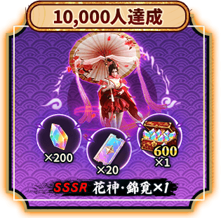 10,000人達成報酬