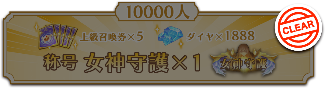 10,000人達成 CLEAR