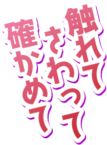 触れてさわって確かめて