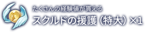 スクルドの援護（特大）×1